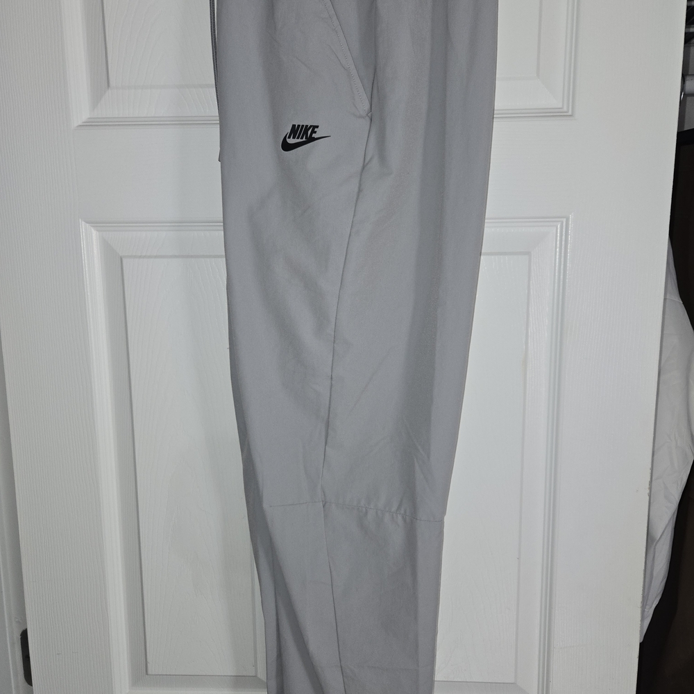 Nike Men's Gray Joggers with Logo